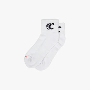 ACCESS LOGO 4TH QUARTER LENGTH SOCK WHITE