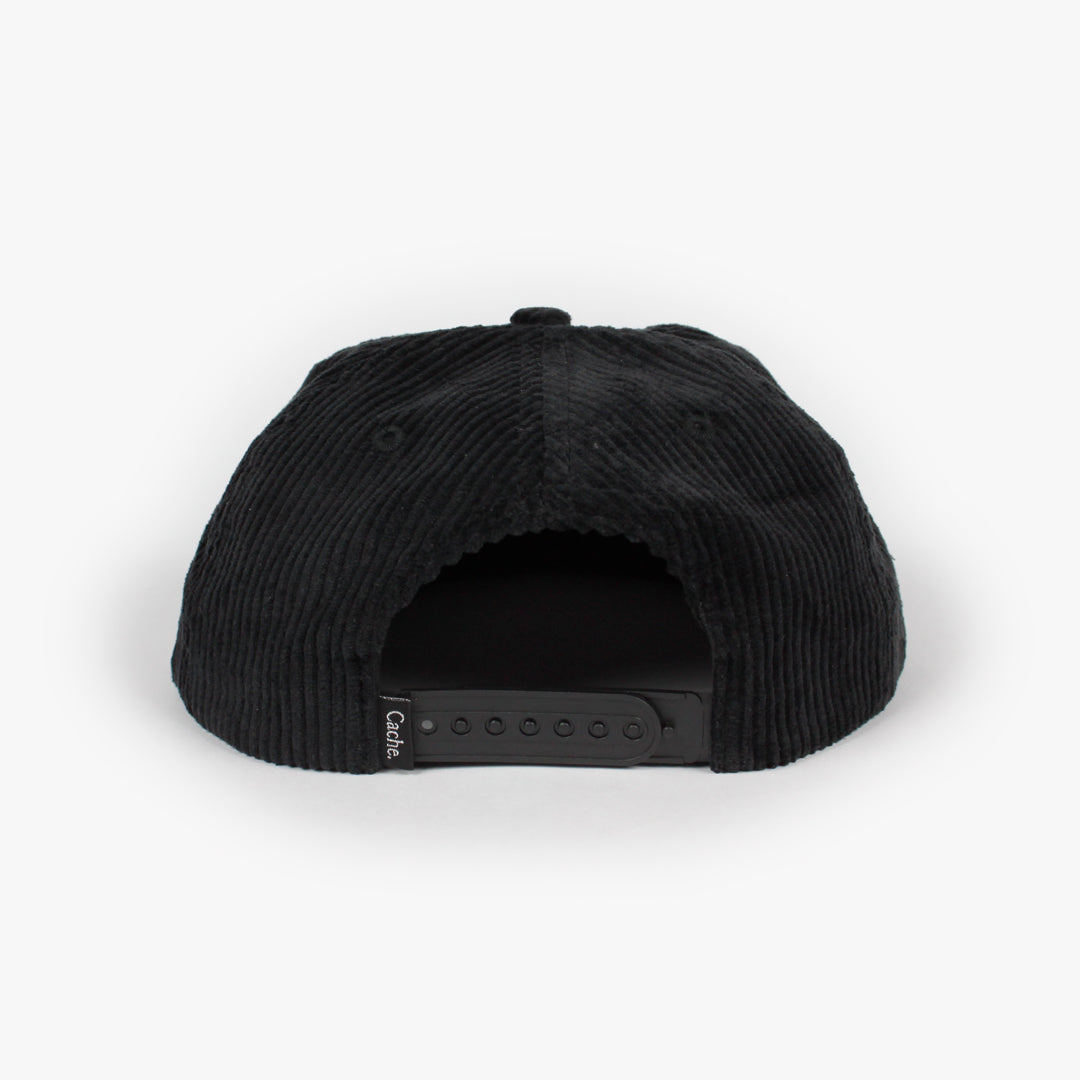 DAY TRIPPER CORDUROY CAP BLACK