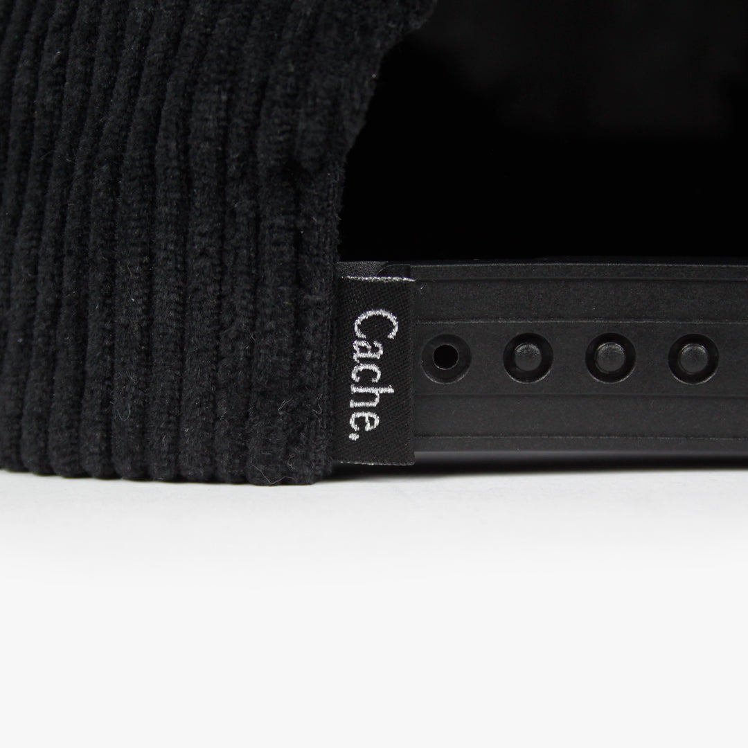 DAY TRIPPER CORDUROY CAP BLACK
