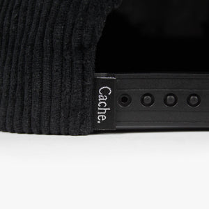 DAY TRIPPER CORDUROY CAP BLACK
