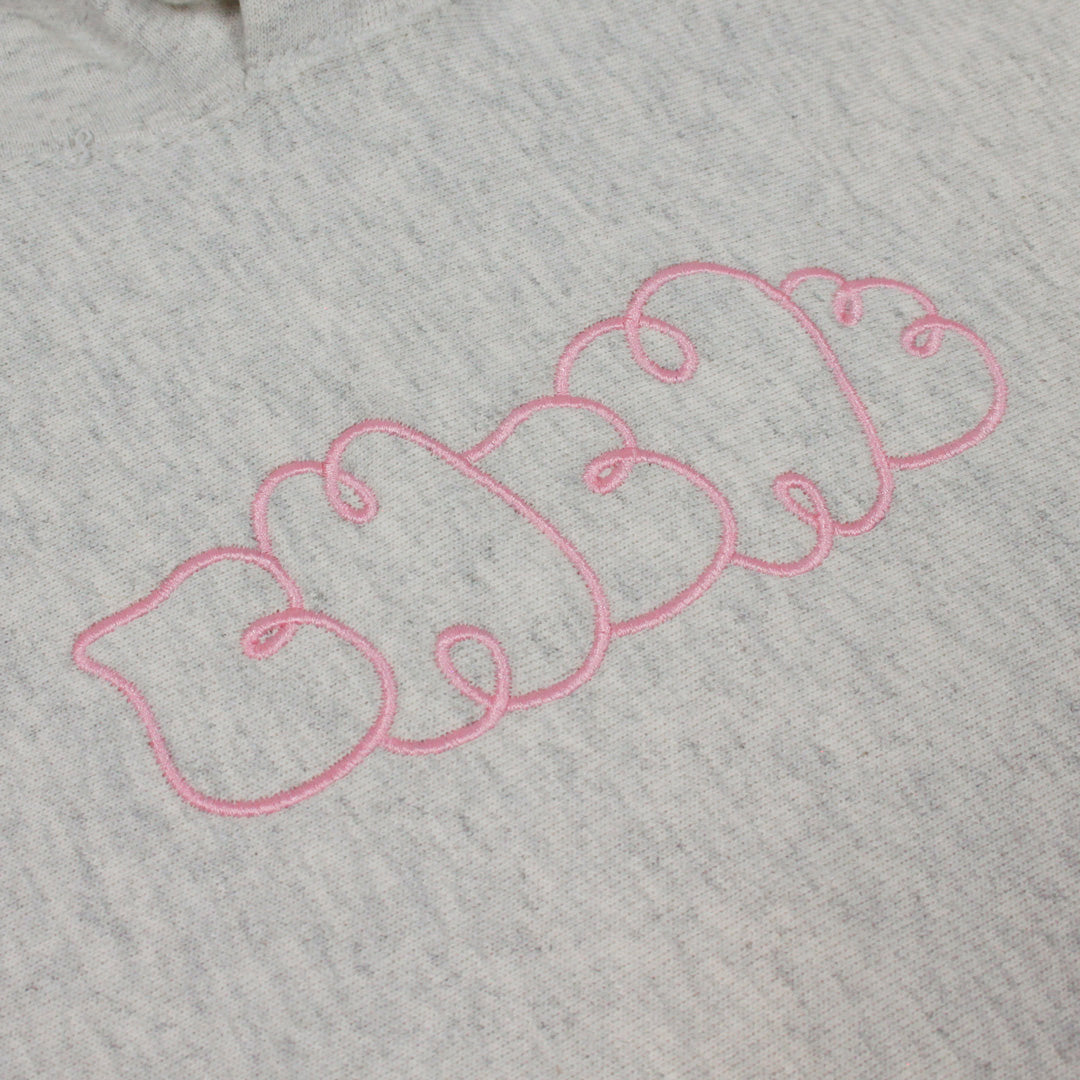 DOODLE HOODIE OATMEAL/PINK PREORDER