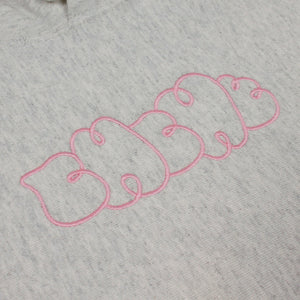 DOODLE HOODIE OATMEAL/PINK PREORDER