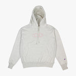 DOODLE HOODIE OATMEAL/PINK PREORDER